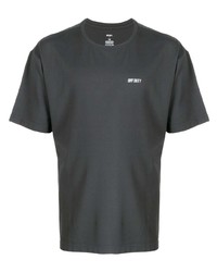 Мужская темно-серая футболка с круглым вырезом от Off Duty