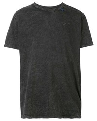 Мужская темно-серая футболка с круглым вырезом от Off-White