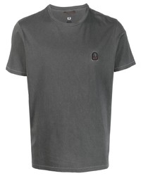 Мужская темно-серая футболка с круглым вырезом от Parajumpers