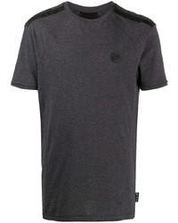 Мужская темно-серая футболка с круглым вырезом от Philipp Plein