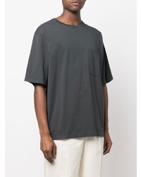 Мужская темно-серая футболка с круглым вырезом от Lemaire