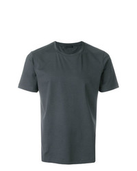 Мужская темно-серая футболка с круглым вырезом от Prada
