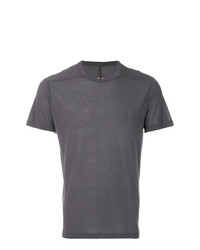 Мужская темно-серая футболка с круглым вырезом от Rick Owens