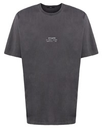 Мужская темно-серая футболка с круглым вырезом от Stampd
