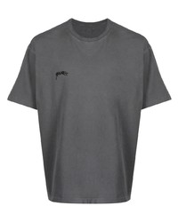 Мужская темно-серая футболка с круглым вырезом от Stussy
