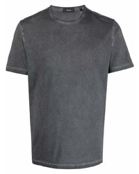 Мужская темно-серая футболка с круглым вырезом от Theory