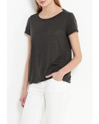 Женская темно-серая футболка с круглым вырезом от Vero Moda