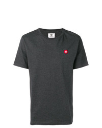 Мужская темно-серая футболка с круглым вырезом от Wood Wood