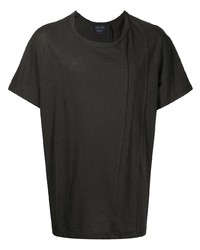 Мужская темно-серая футболка с круглым вырезом от Yohji Yamamoto