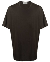 Мужская темно-серая футболка с круглым вырезом от Yohji Yamamoto