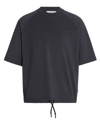Мужская темно-серая футболка с круглым вырезом от Z Zegna