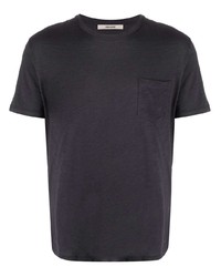 Мужская темно-серая футболка с круглым вырезом от Zadig & Voltaire