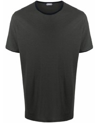 Мужская темно-серая футболка с круглым вырезом от Zanone