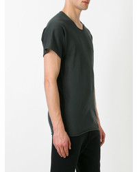 Мужская темно-серая футболка с круглым вырезом от Label Under Construction