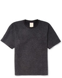 Мужская темно-серая футболка с круглым вырезом