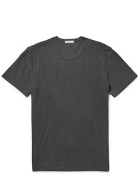 Мужская темно-серая футболка с круглым вырезом