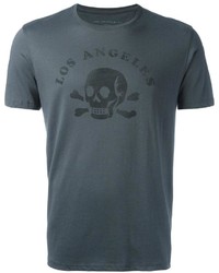 Мужская темно-серая футболка с принтом от John Varvatos