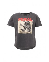 Женская темно-серая футболка от Befree