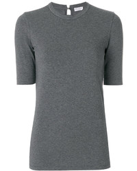 Женская темно-серая футболка от Brunello Cucinelli