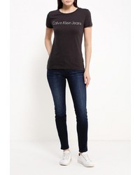 Женская темно-серая футболка от Calvin Klein Jeans