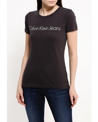 Женская темно-серая футболка от Calvin Klein Jeans