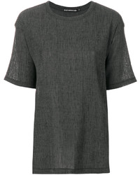 Женская темно-серая футболка от Issey Miyake