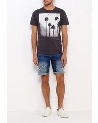 Мужская темно-серая футболка от Jack &amp; Jones