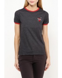 Женская темно-серая футболка от Jennyfer