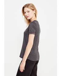 Женская темно-серая футболка от Jennyfer