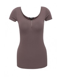 Женская темно-серая футболка от Jennyfer