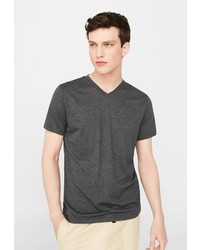 Мужская темно-серая футболка от Mango Man