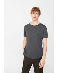 Мужская темно-серая футболка от Mango Man
