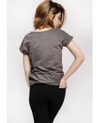 Женская темно-серая футболка от Monflame