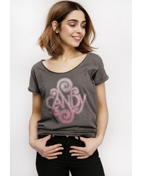 Женская темно-серая футболка от Monflame