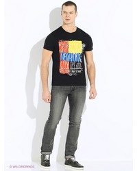 Мужская темно-серая футболка от Oodji