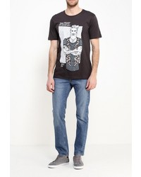 Мужская темно-серая футболка от Piazza Italia