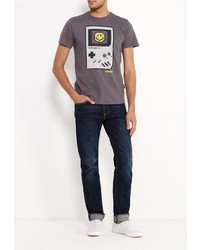 Мужская темно-серая футболка от Piazza Italia