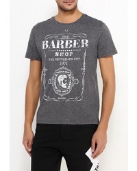 Мужская темно-серая футболка от Piazza Italia