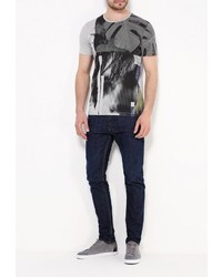 Мужская темно-серая футболка от Sisley