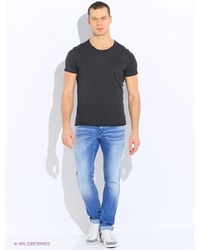 Мужская темно-серая футболка от Sisley