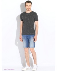 Мужская темно-серая футболка от Sisley