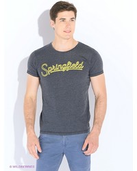 Мужская темно-серая футболка от SPRINGFIELD