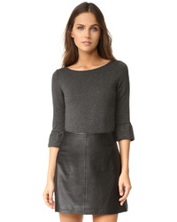 Женская темно-серая футболка от Three Dots