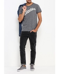 Мужская темно-серая футболка от Tommy Hilfiger Denim