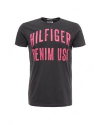Мужская темно-серая футболка от Tommy Hilfiger Denim