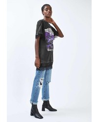 Женская темно-серая футболка от Topshop