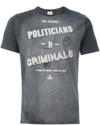 Мужская темно-серая футболка от Vivienne Westwood