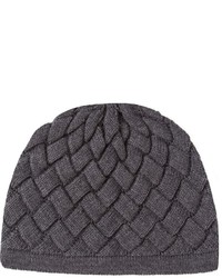 Мужская темно-серая шапка от Bottega Veneta