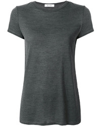 Женская темно-серая шелковая футболка от Allude