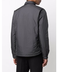 Мужская темно-серая шерстяная куртка-рубашка от Woolrich